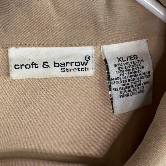 Croft & Barrow Women's Tan Zip-up Jacket, XL, Pre-owned - Picture 5 of 7